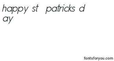 SipleLightoblique font – St Patricks Day Fonts